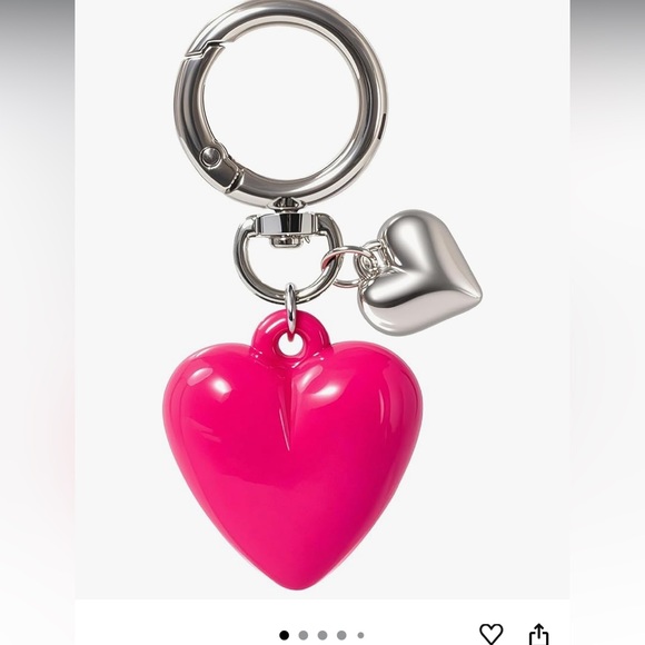 Pink Heart purse/bag charm Keychain nwt - Picture 1 of 9